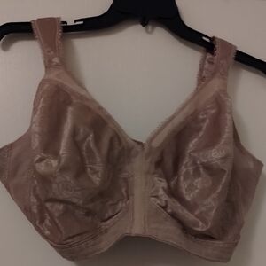 Playtex Floral Satin Bra - Brown